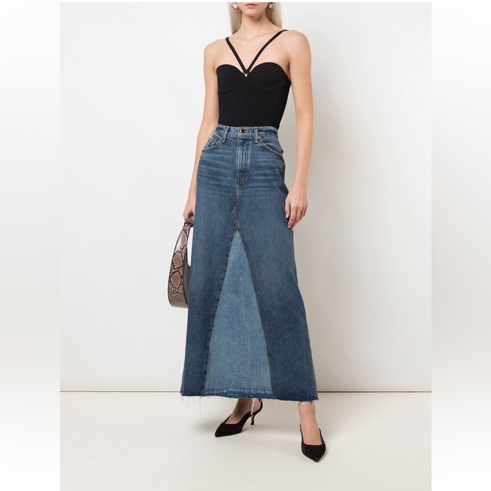 Khaite Lory Slim Fit Bodysuit, size L, black, new